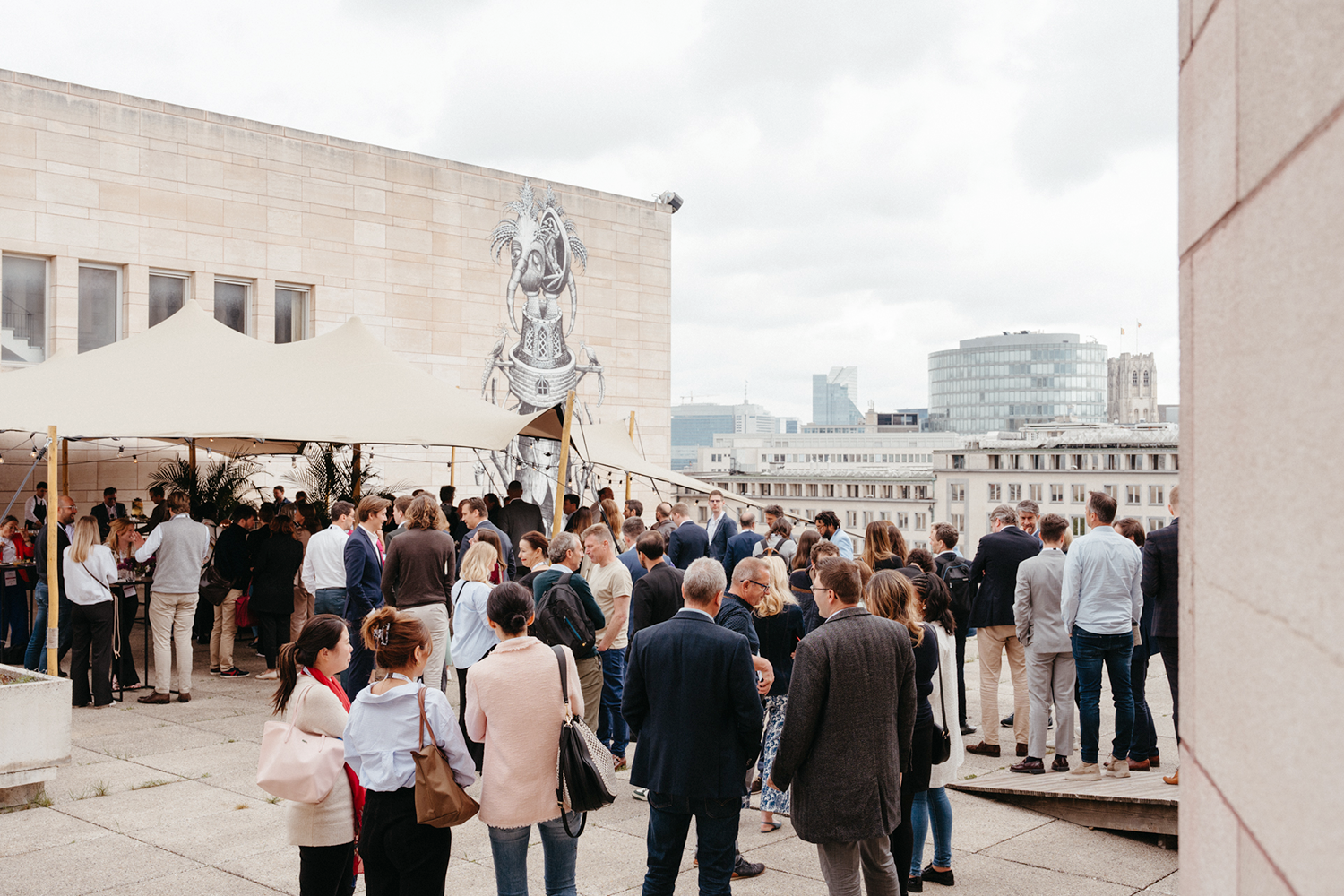 Witlof-catering-KBR Brussels Rooftop View