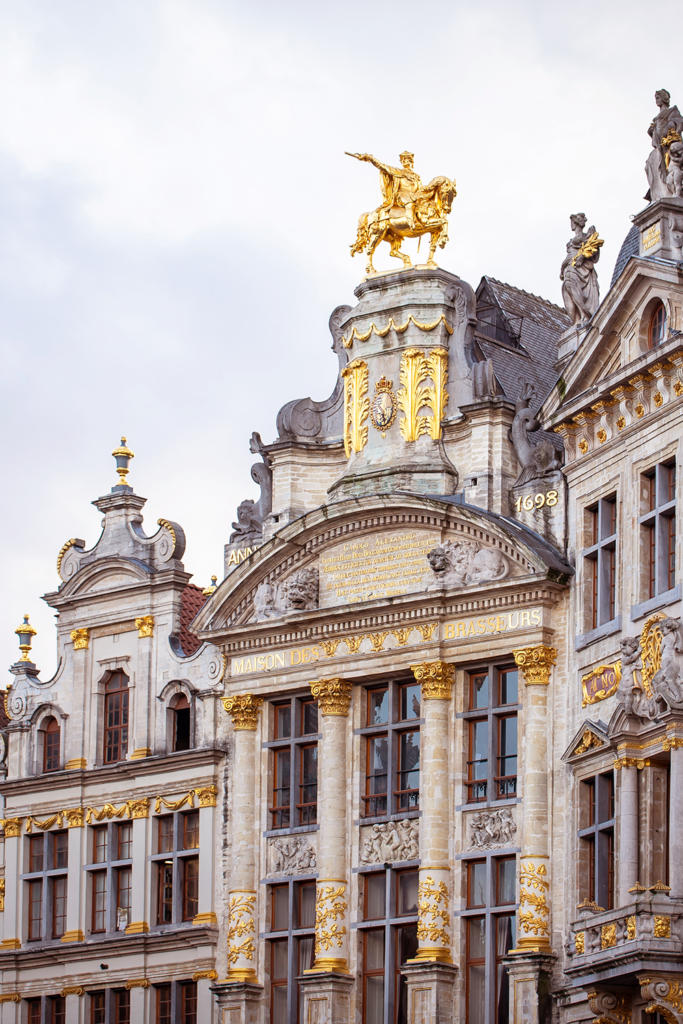 Brussels Grand Place Buildings Front view Art History