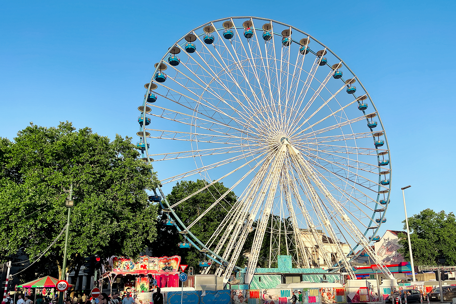 Brussels Foire du Midi Wheel View Summer Activities