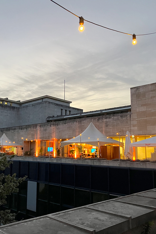 Rooftop Albert event sunset view